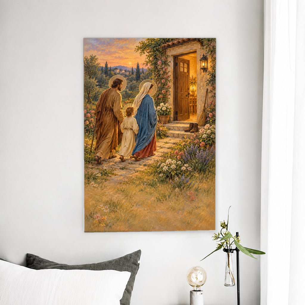 Cornerstone Canvas Wall Art - Catholic Wall Art, detail view