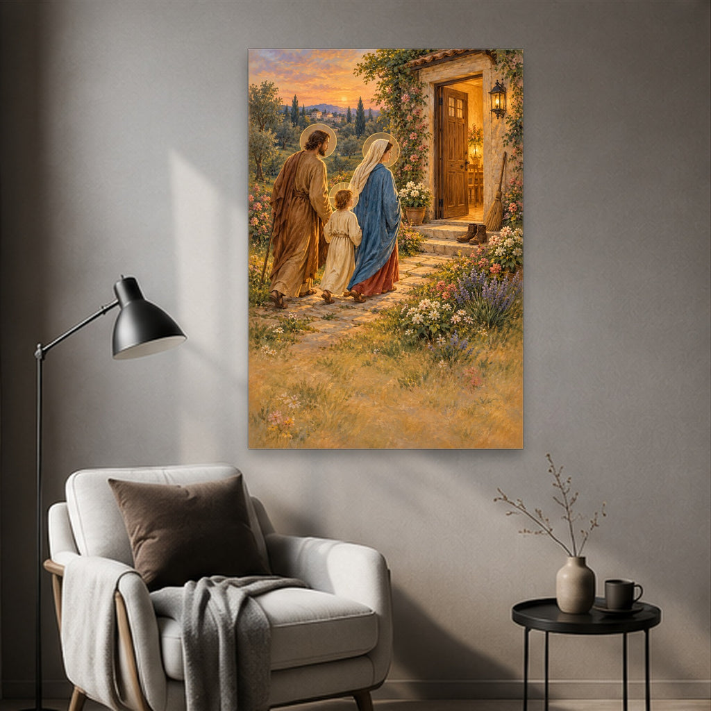 Cornerstone Canvas Wall Art - Catholic Wall Art, styled in the home