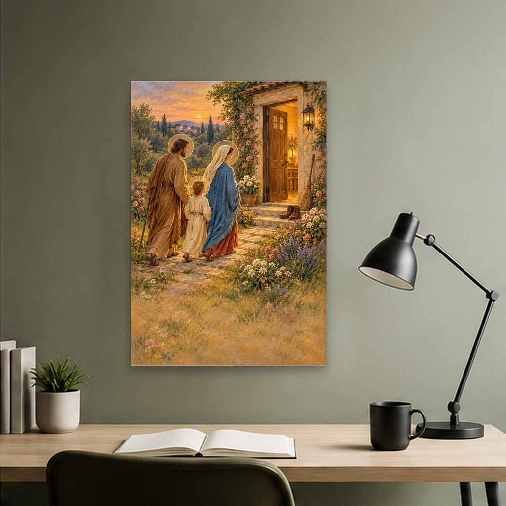 Cornerstone Canvas Wall Art - Catholic Wall Art, close-up of the print