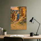 Cornerstone Canvas Wall Art - Catholic Wall Art, close-up of the print