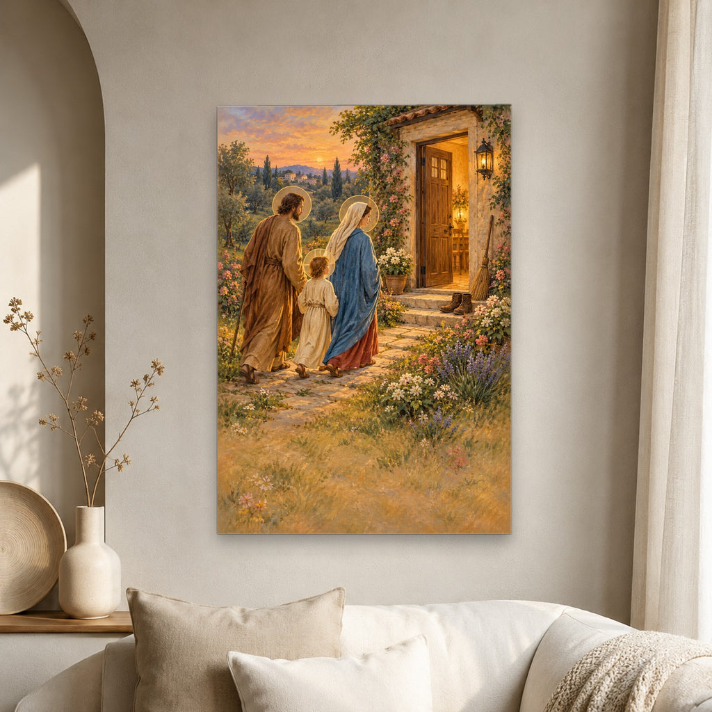 Cornerstone Canvas Wall Art - Catholic Wall Art, scale reference