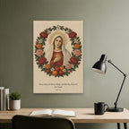 Corona Pomorum Canvas Wall Art - Catholic Wall Art, close-up of the print