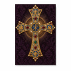Crux Gemmata Canvas Wall Art - Catholic Wall Art, front view