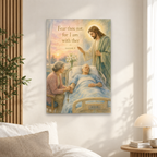 Dawn At The Bedside Canvas Wall Art - Christian Wall Art, alternate angle
