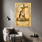 Dawn at the Cross Canvas Wall Art - Christian Wall Art, detail view