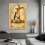 Dawn at the Cross Canvas Wall Art - Christian Wall Art, styled in the home