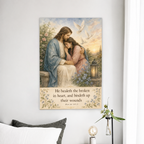Dawn in the Garden of Comfort Canvas Wall Art - Christian Wall Art, front view