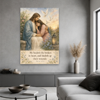 Dawn in the Garden of Comfort Canvas Wall Art - Christian Wall Art, styled in the home