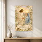 Dawn of Her Joy Canvas Wall Art - Christian Wall Art, close-up of the print