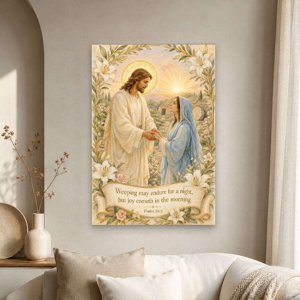 Dawn of Her Joy Canvas Wall Art - Christian Wall Art, gift presentation