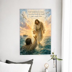 Dawn upon the Waves Canvas Wall Art - Christian Wall Art, front view