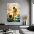Dawn upon the Waves Canvas Wall Art - Christian Wall Art, styled in the home