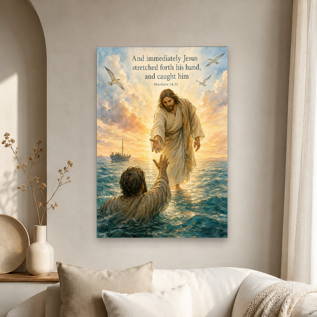 Dawn upon the Waves Canvas Wall Art - Christian Wall Art, gift presentation
