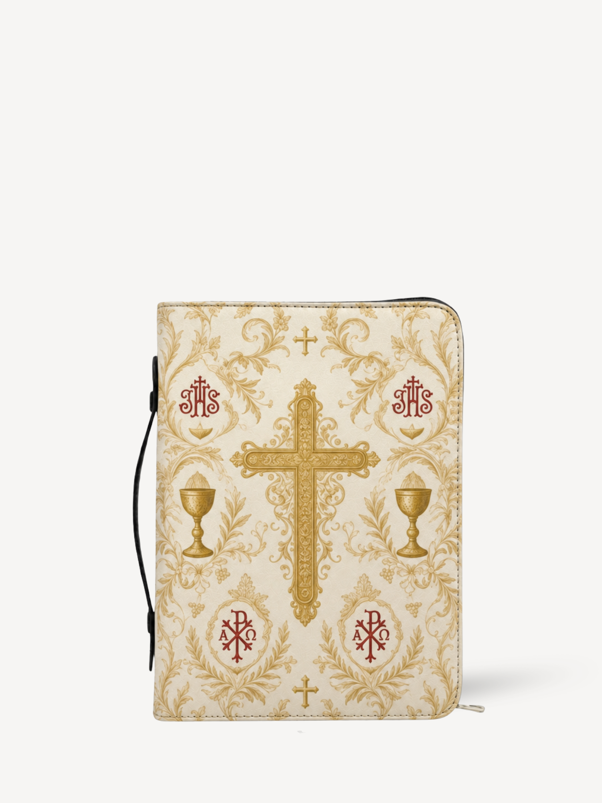 Devotion Bible Cover - Leather Bible Cover, front view