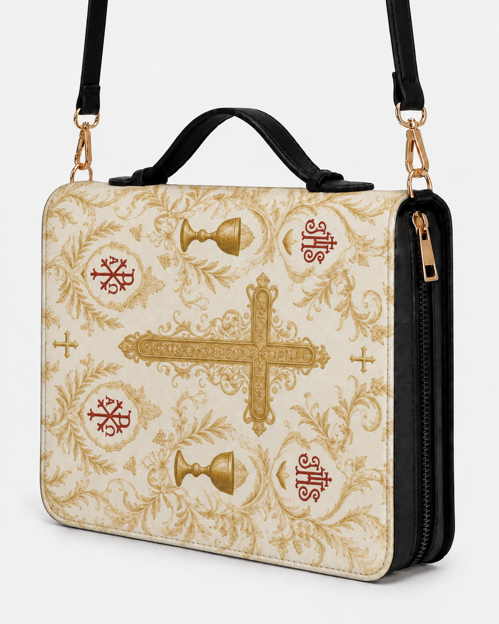 Devotion Bible Cover - Leather Bible Cover, styled in the home