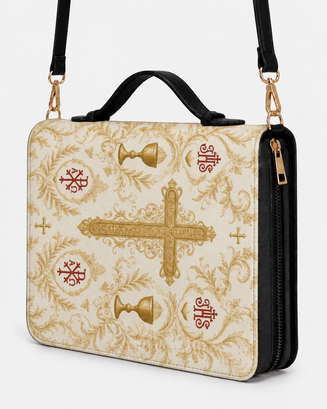 Devotion Bible Cover - Leather Bible Cover, styled in the home