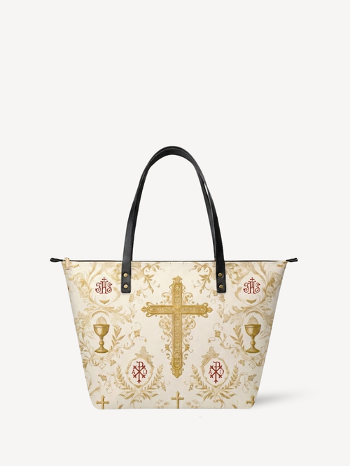 "Devotion" Leather Tote Bag