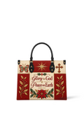 Divine Glory PU Leather Handbag - Christian Handbag, front view