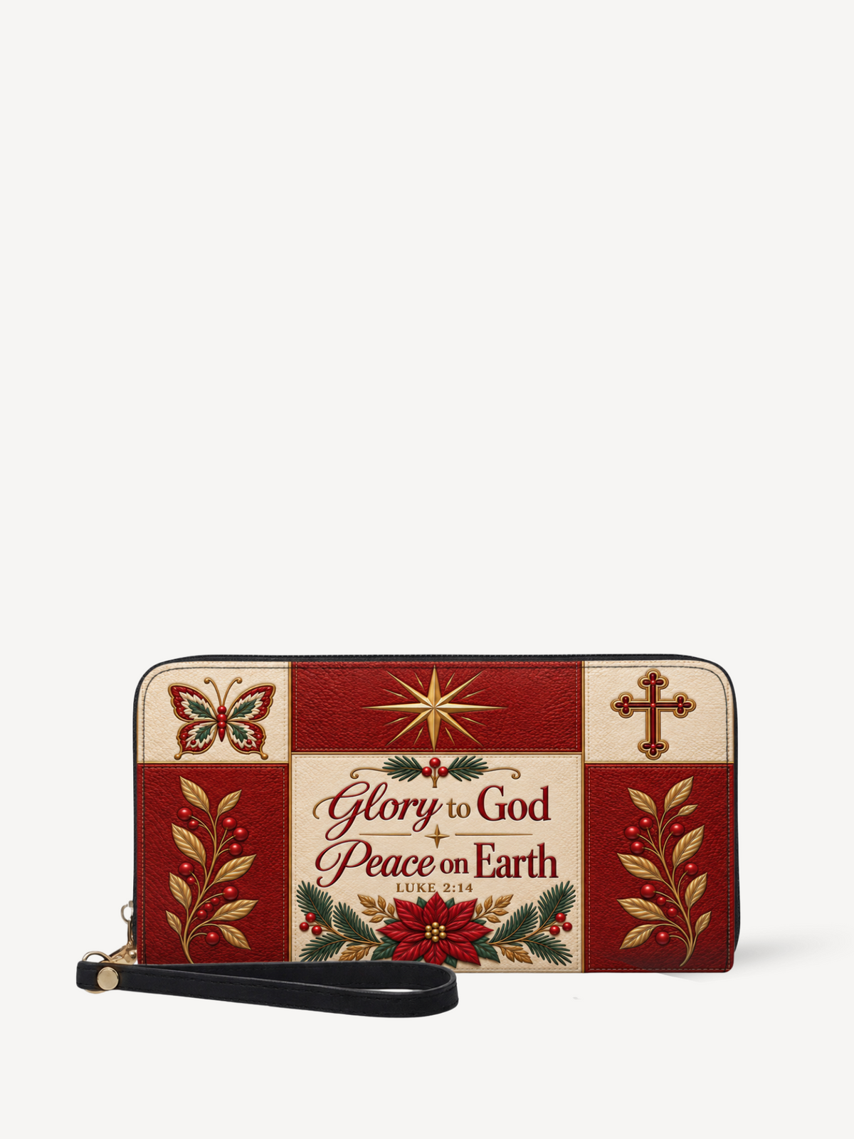 Divine Glory PU Leather Wallet - Christian Wallet, front view