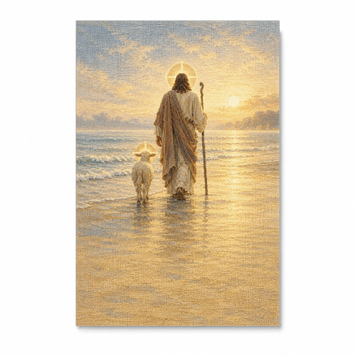 Dominus Pascit V Canvas Wall Art - Catholic Wall Art, front view