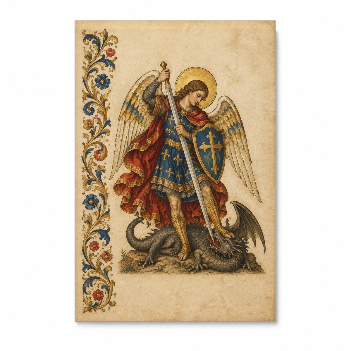 Draco Subactus Canvas Wall Art - Catholic Wall Art, front view
