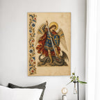 Draco Subactus Canvas Wall Art - Catholic Wall Art, detail view