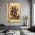 Draco Subactus Canvas Wall Art - Catholic Wall Art, hanging display