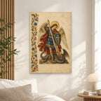 Draco Subactus Canvas Wall Art - Catholic Wall Art, alternate angle