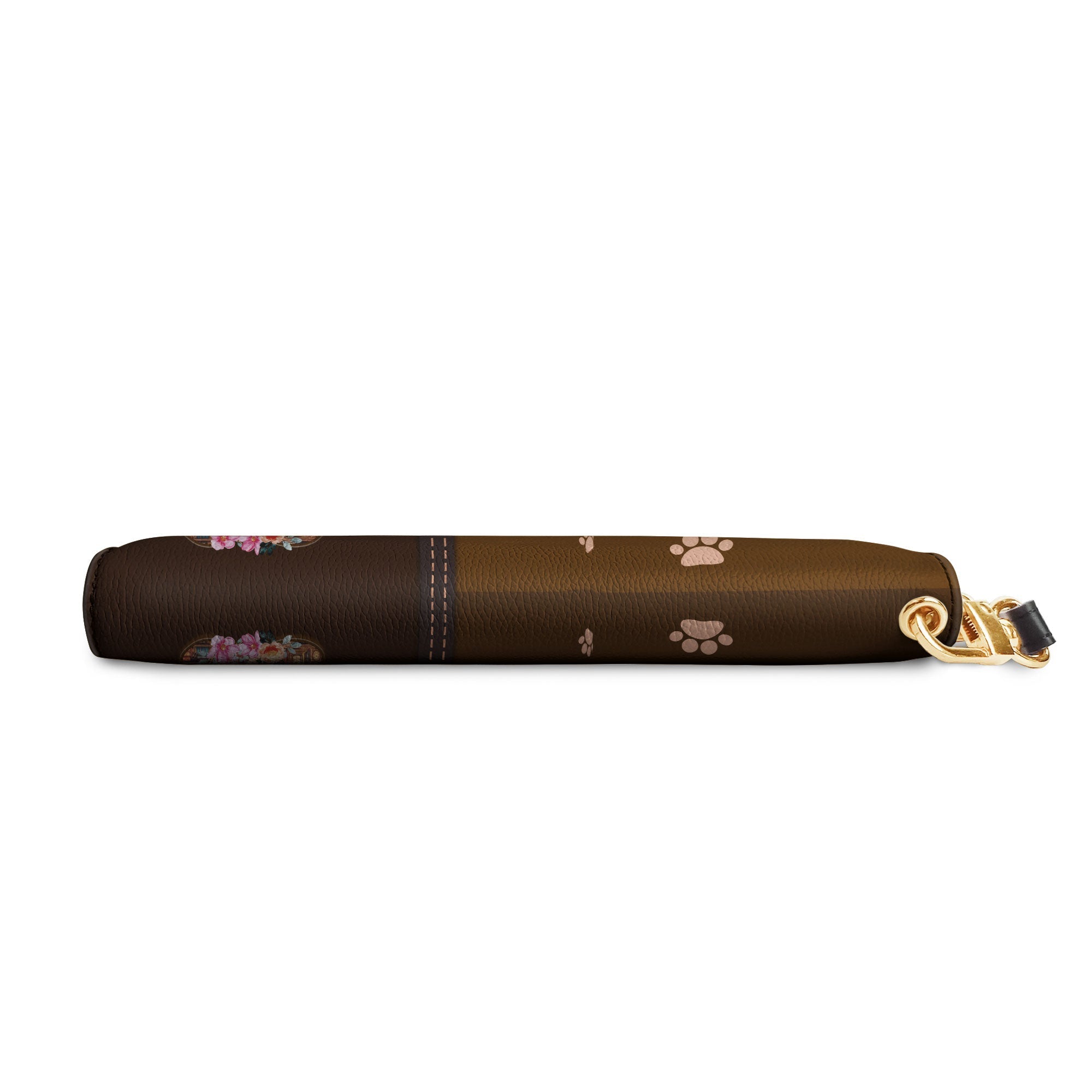Easily Distracted By Dogs And Books HHRZ15092988CM Zip Around Leather Wallet