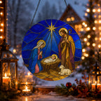 Emmanuel Glass Suncatcher - Catholic Suncatcher, gift presentation