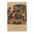 Emmanuel in Woodblock Canvas Wall Art - Catholic Wall Art, front view