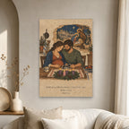 Emmanuel in Woodblock Canvas Wall Art - Catholic Wall Art, scale reference