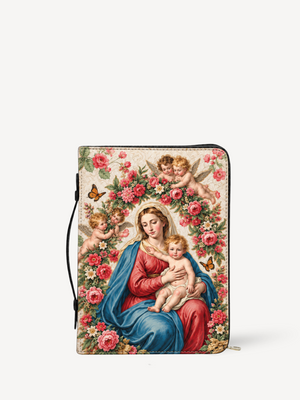 Eternal Tenderness Bible Cover - PU Leather Bible Cover, front view
