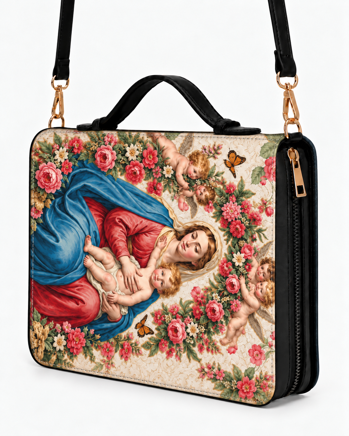 Eternal Tenderness Bible Cover - PU Leather Bible Cover, styled in the home