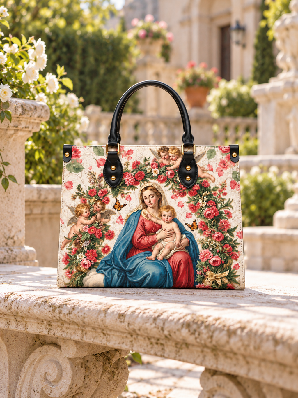 Eternal Tenderness PU Leather Handbag - Christian Handbag, styled in the home