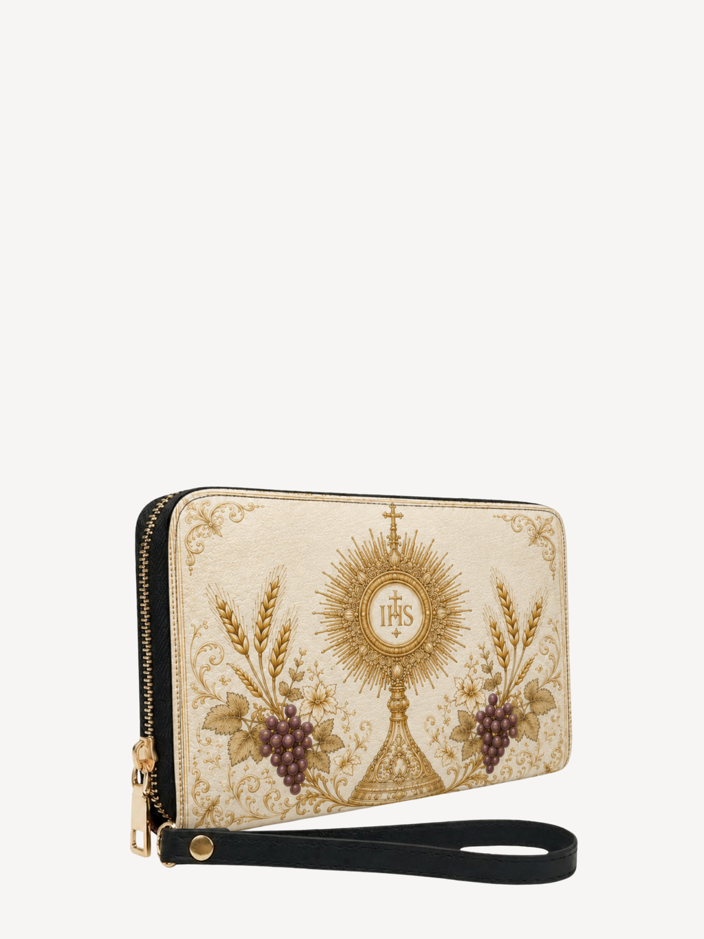 "Eucharistic Harvest" Leather Wallet - Catholic Leather Wallet, View 2
