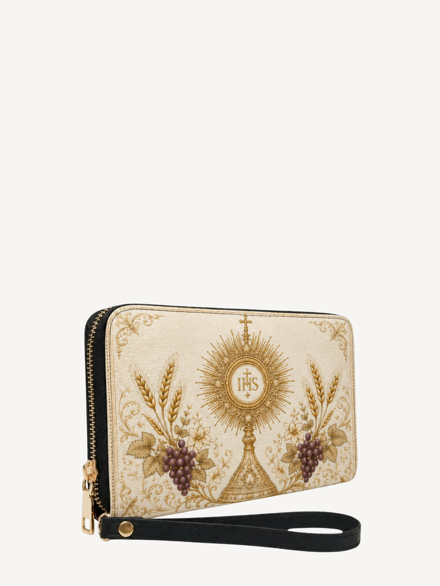 "Eucharistic Harvest" Leather Wallet - Catholic Leather Wallet, View 2