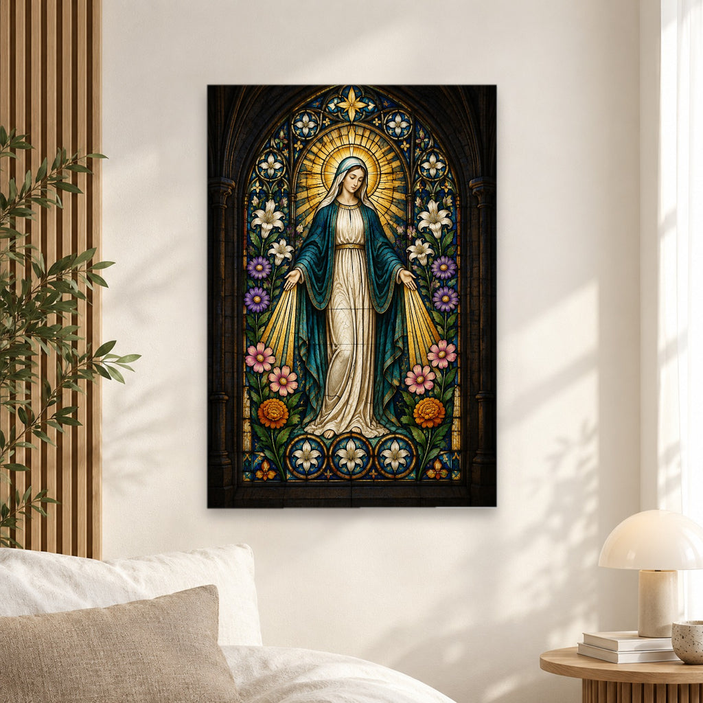 Fenestra Gratiae Canvas Wall Art - Catholic Wall Art, alternate angle
