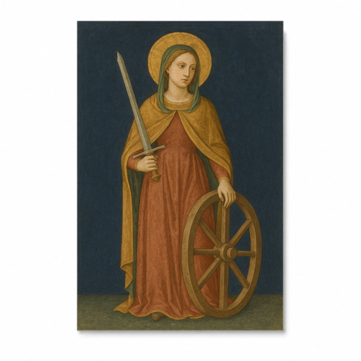 Fides Sancti Canvas Wall Art - Catholic Wall Art, front view