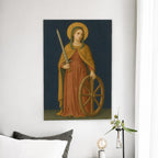 Fides Sancti Canvas Wall Art - Catholic Wall Art, detail view