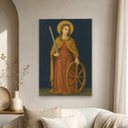 Fides Sancti Canvas Wall Art - Catholic Wall Art, scale reference