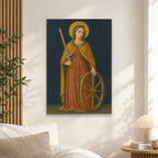 Fides Sancti Canvas Wall Art - Catholic Wall Art, alternate angle