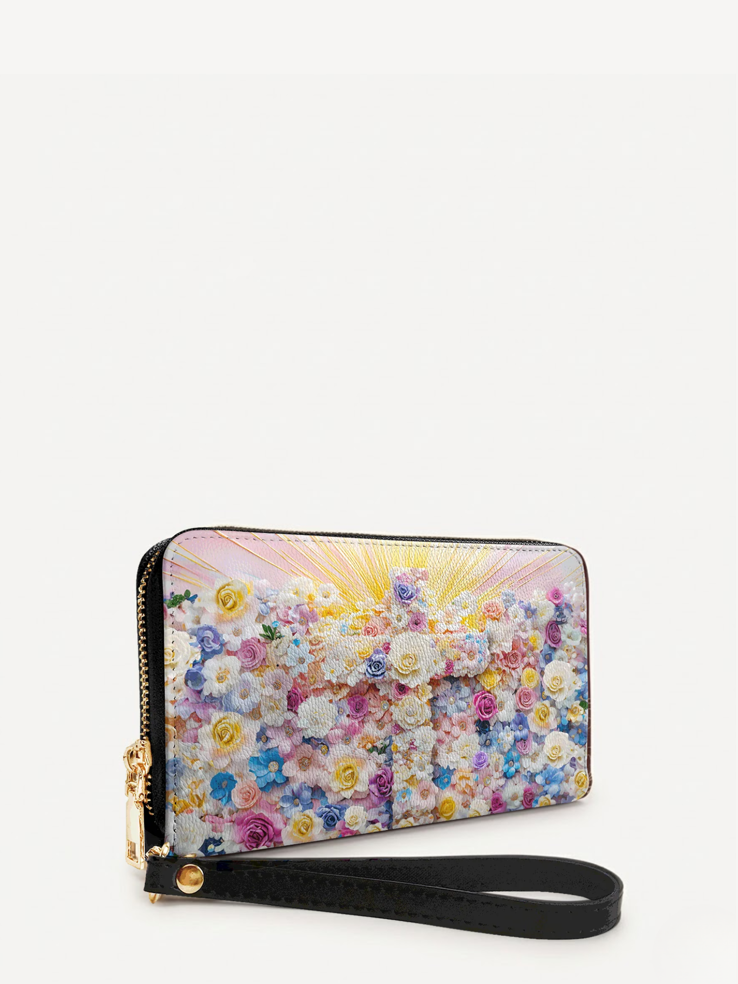 "Floral" Leather Wallet