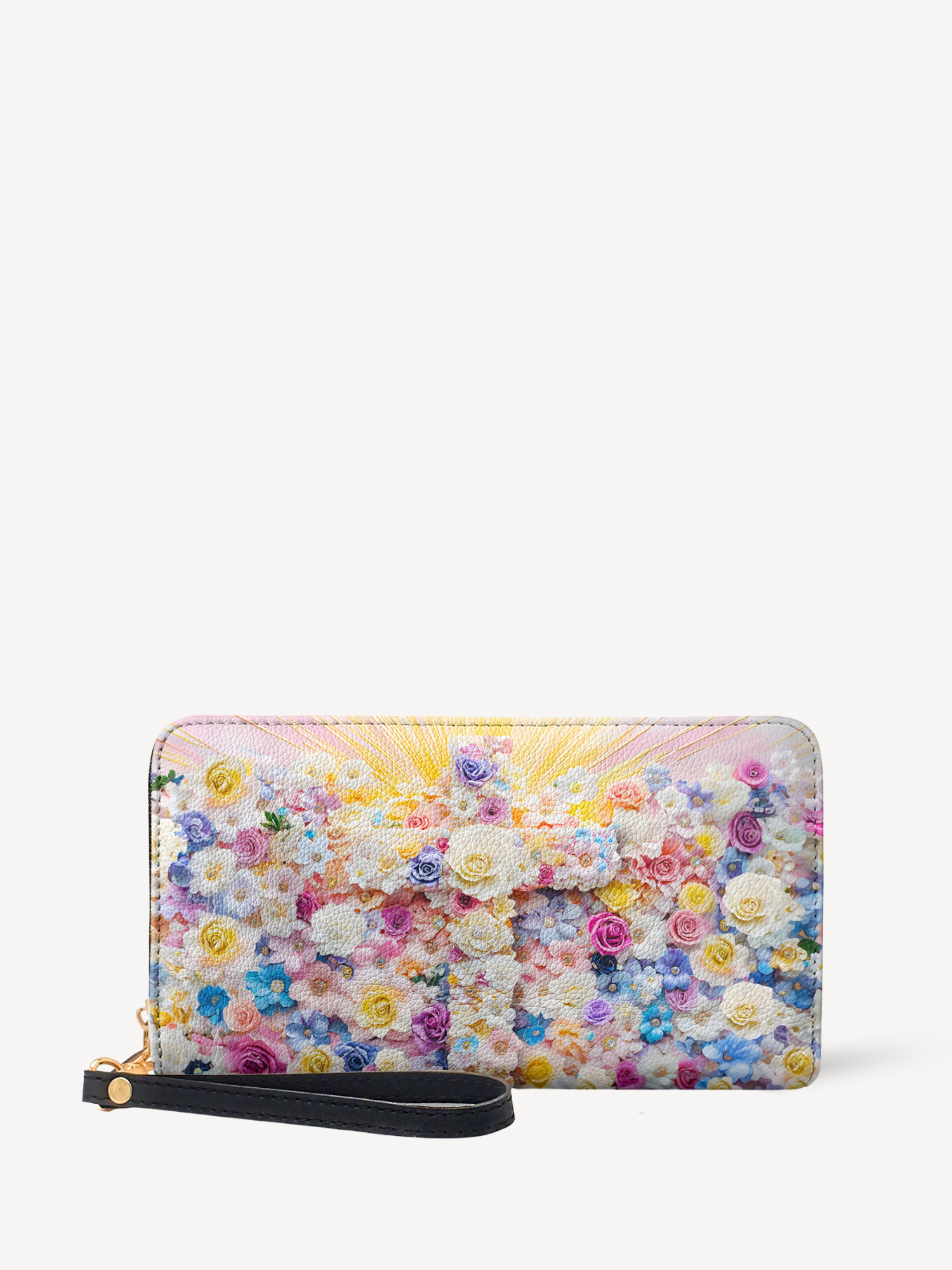 "Floral" Leather Wallet