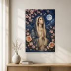Flos Nocturnus Canvas Wall Art - Catholic Wall Art, gift presentation