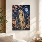 Flos Nocturnus Canvas Wall Art - Catholic Wall Art, alternate angle
