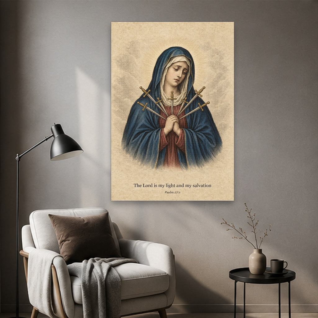 Foederis Arca V Canvas Wall Art - Catholic Wall Art, styled in the home