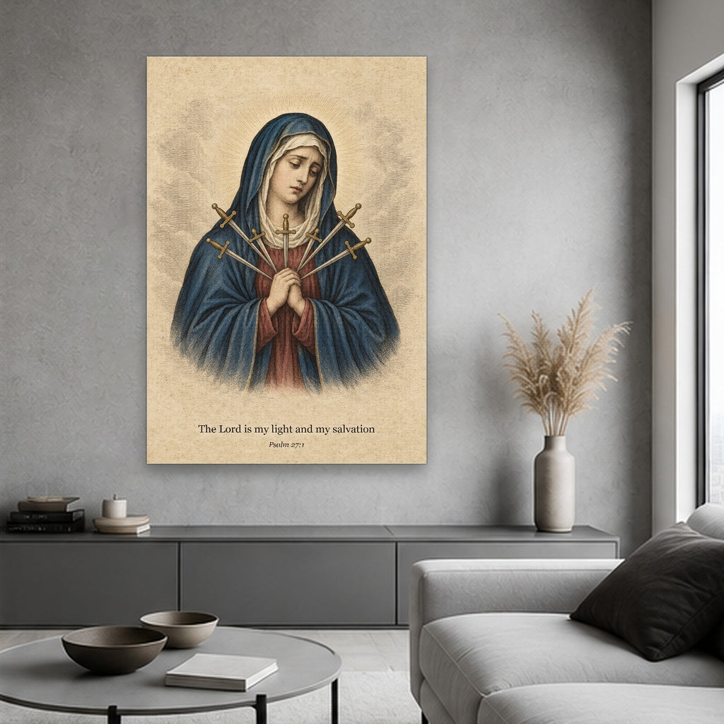 Foederis Arca V Canvas Wall Art - Catholic Wall Art, hanging display