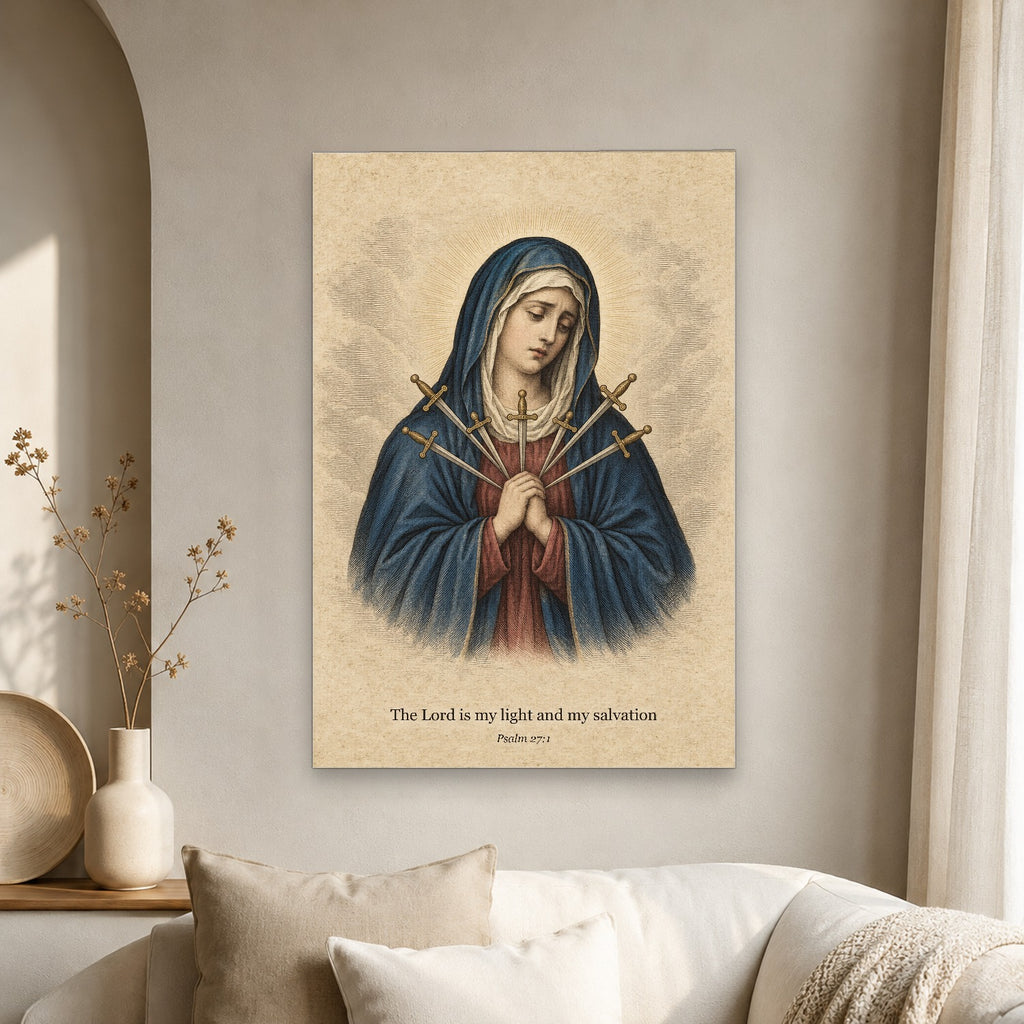 Foederis Arca V Canvas Wall Art - Catholic Wall Art, scale reference