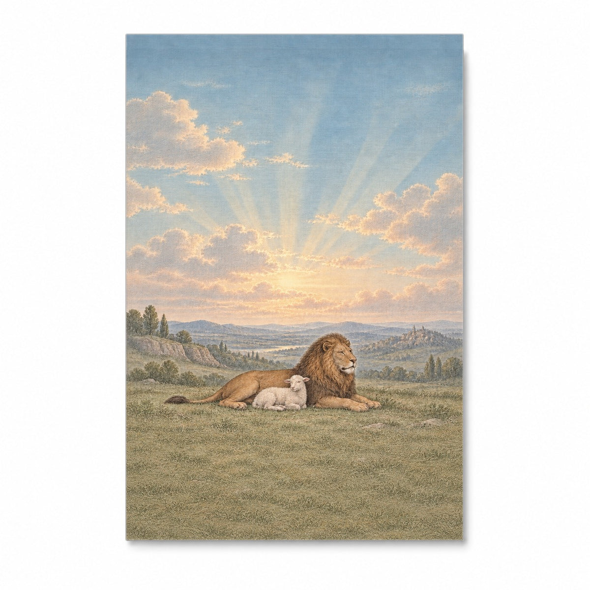 Fortitudo Mitis IV Canvas Wall Art - Catholic Wall Art, front view